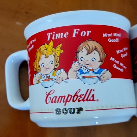 VTG CAMPBELL'S   SOUP MUGS 12 OZ. SET OF TWO - Picture 4 of 5
